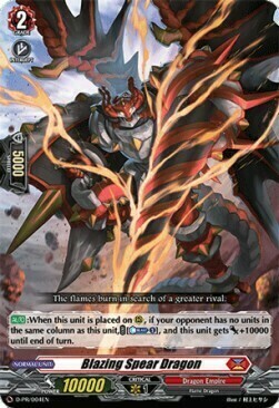 Blazing Spear Dragon Card Front