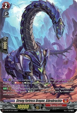 Strong Fortress Dragon, Gibrabrachio [D Format] Card Front