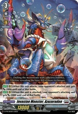 Invasion Monster, Azuzuradon [D Format] Card Front
