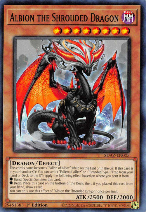 Albion the Shrouded Dragon Card Front