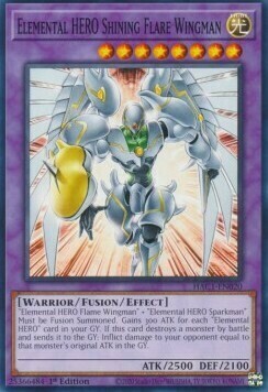 Elemental HERO Shining Flare Wingman Card Front