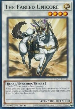 The Fabled Unicore Card Front