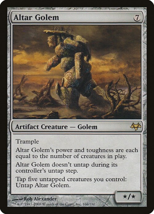 Altar Golem Card Front