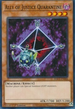 Quarantena Alleato della Giustizia Card Front
