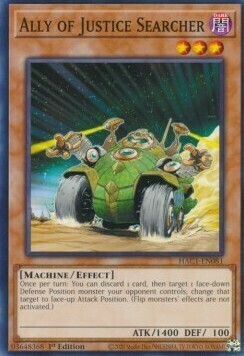 Ally of Justice Searcher Card Front