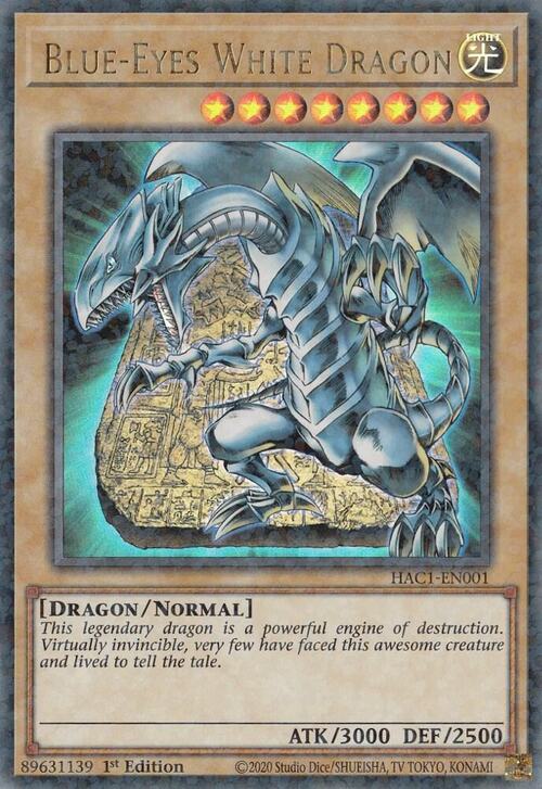 Blue-Eyes White Dragon Card Front