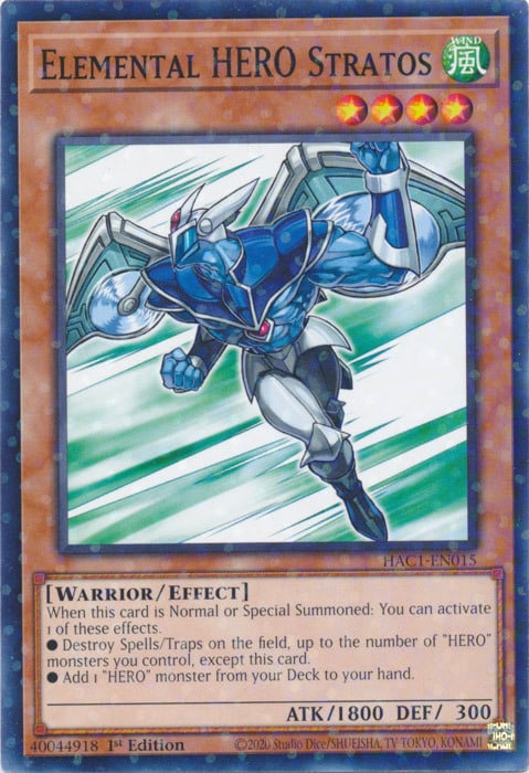 Elemental HERO Stratos Card Front