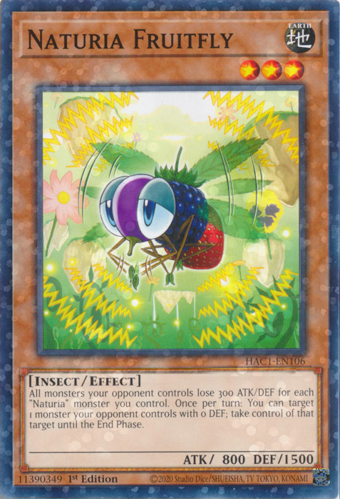 Naturia Fruitfly Card Front