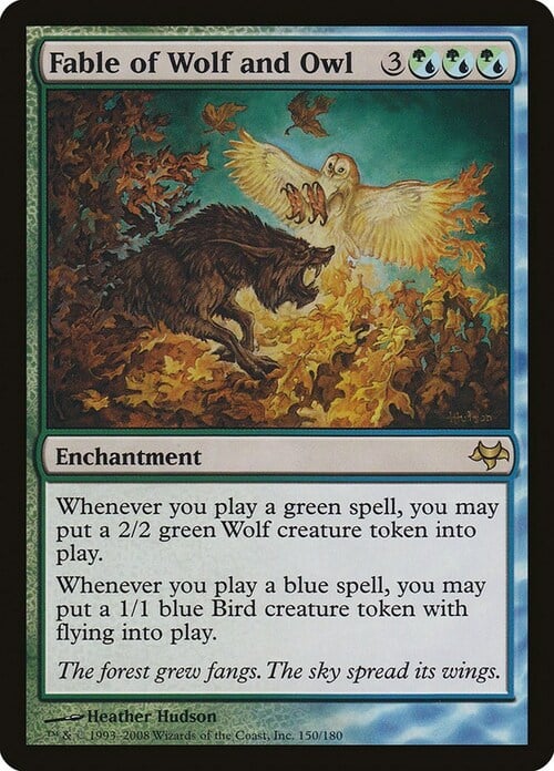 Fable of Wolf and Owl Card Front
