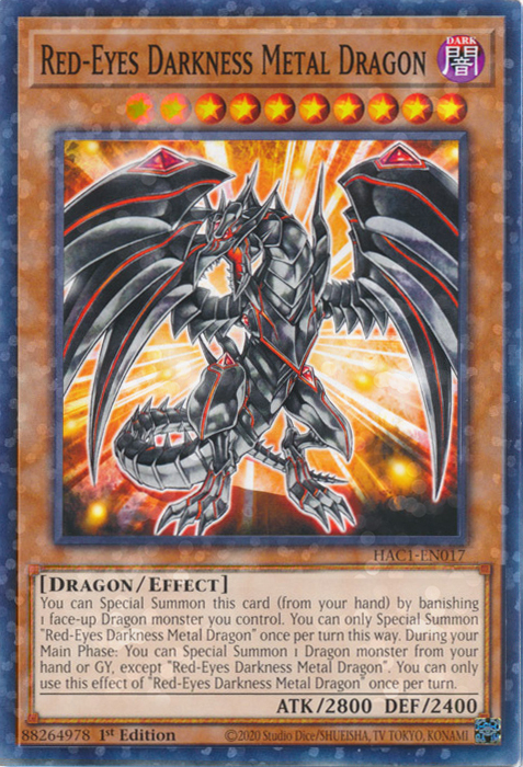 Red-Eyes Darkness Metal Dragon Card Front