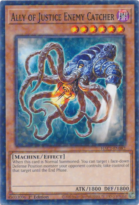 Ally of Justice Enemy Catcher Card Front