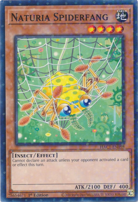 Naturia Spiderfang Card Front