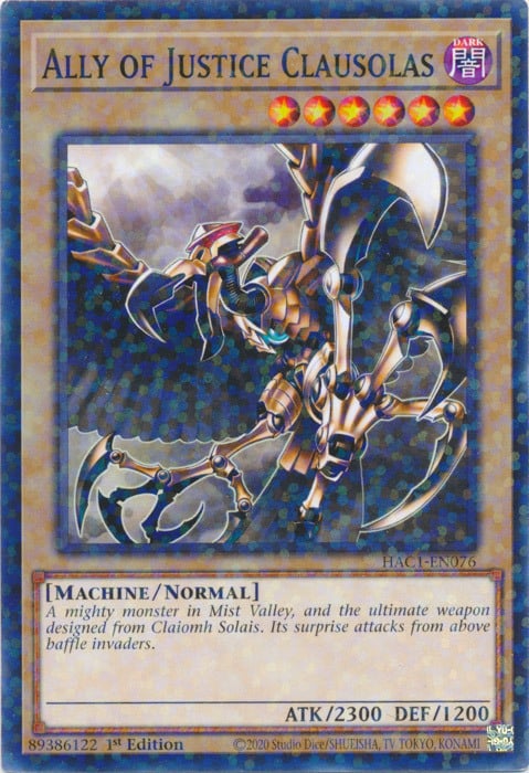 Ally of Justice Clausolas Card Front