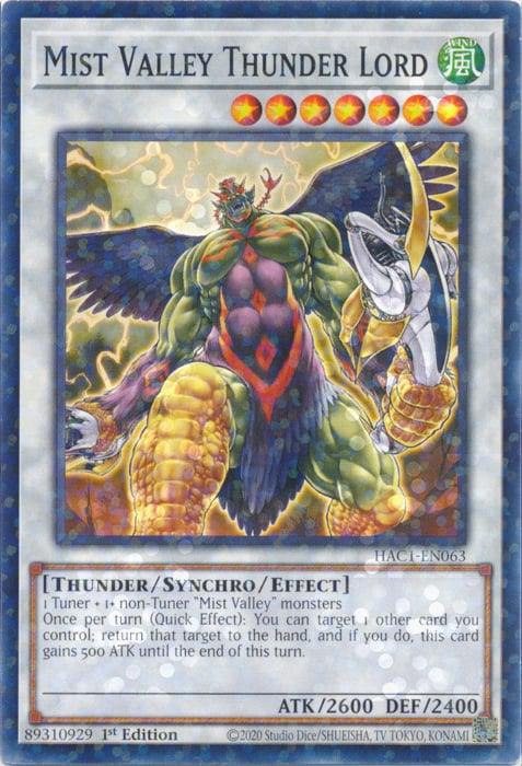 Mist Valley Thunder Lord Card Front