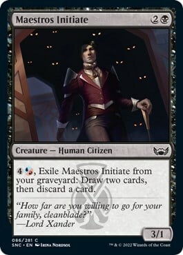 Maestros Initiate Card Front