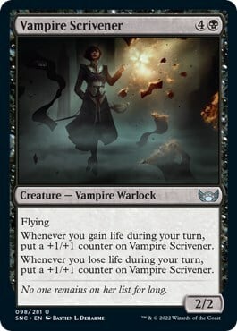 Vampira Scrivana Card Front