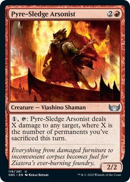 Pyre-Sledge Arsonist Card Front