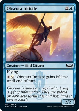 Obscura Initiate Card Front