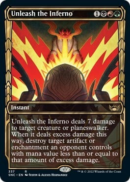 Unleash the Inferno Card Front