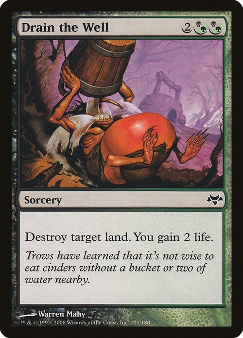 Drain the Well Card Front