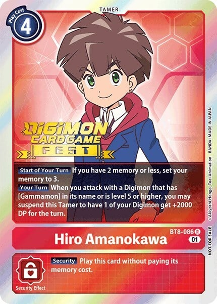 Hiro Amanokawa Card Front