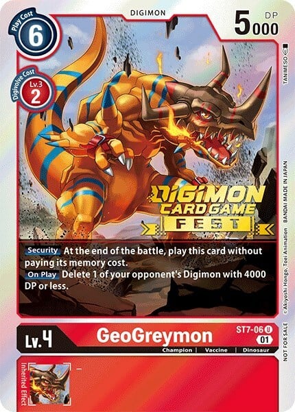 GeoGreymon Card Front