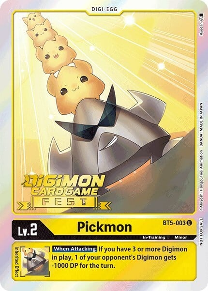 Pickmon Digimon Card Front