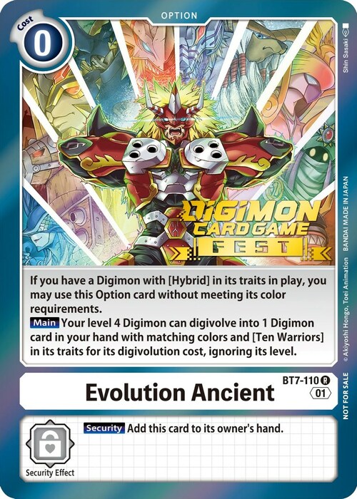 Evolution Ancient Card Front