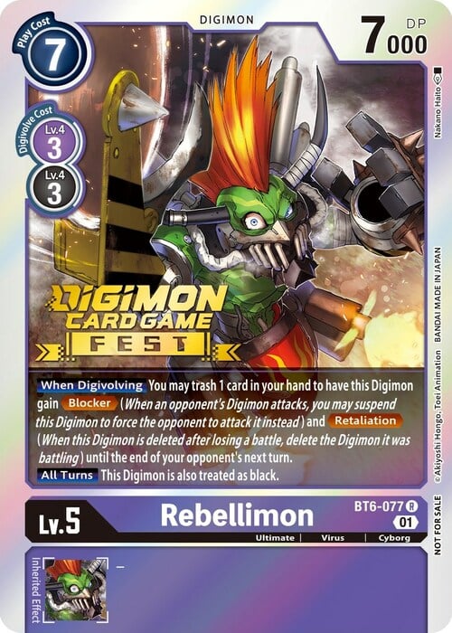 Rebellimon Card Front