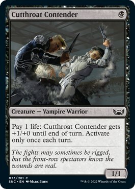 Cutthroat Contender Card Front