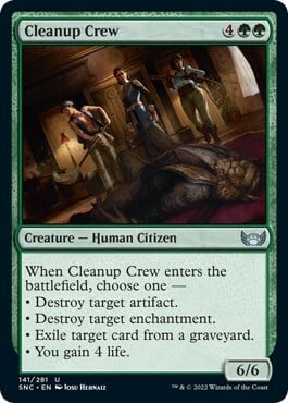 Cleanup Crew Card Front