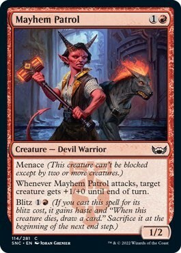 Mayhem Patrol Card Front
