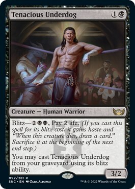 Tenacious Underdog Card Front