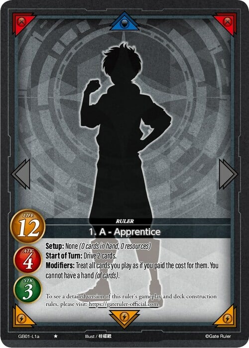 1. A - Apprentice Card Front