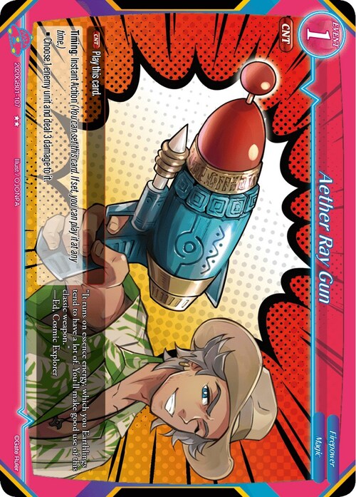 Aether Ray Gun Card Front