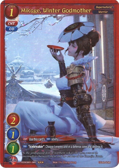 Mikage, Winter Godmother Card Front