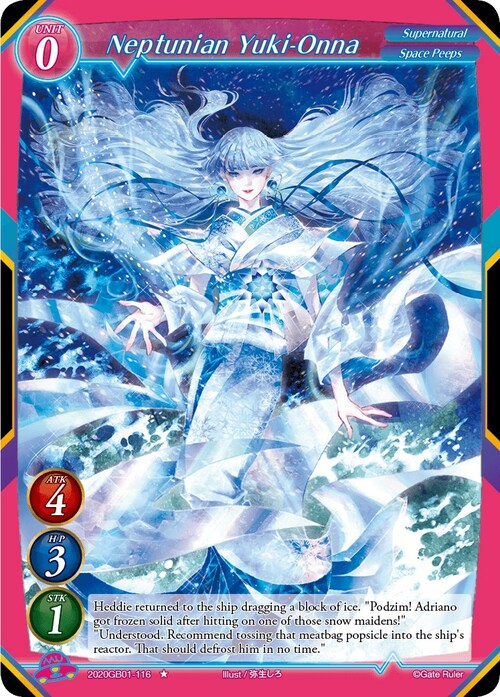 Neptunian Yuki-Onna Card Front