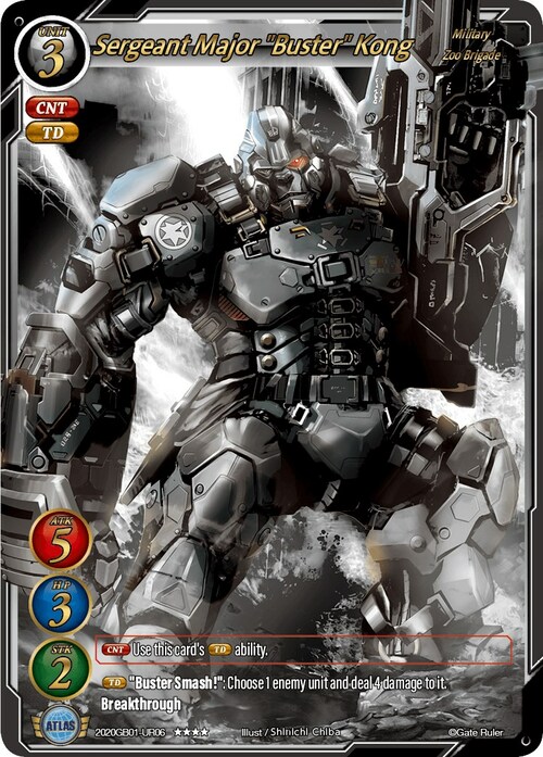 Sergeant Major "Buster" Kong Card Front