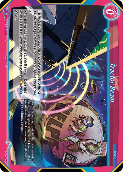 Tractor Beam Card Front