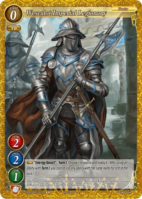 Wescalot Imperial Legionary Card Front