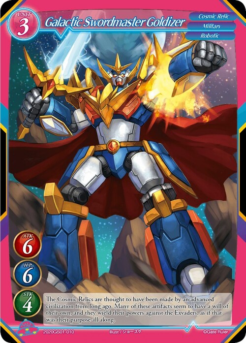 Galactic Swordmaster Goldizer Card Front