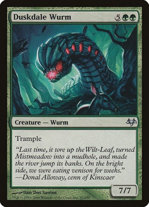 Wurm di Valle Oscura Card Front