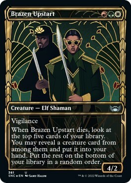 Brazen Upstart Card Front