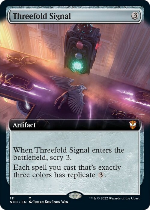 Threefold Signal Card Front