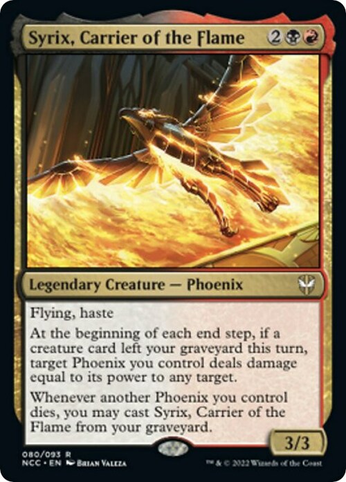 Syrix, Carrier of the Flame Card Front