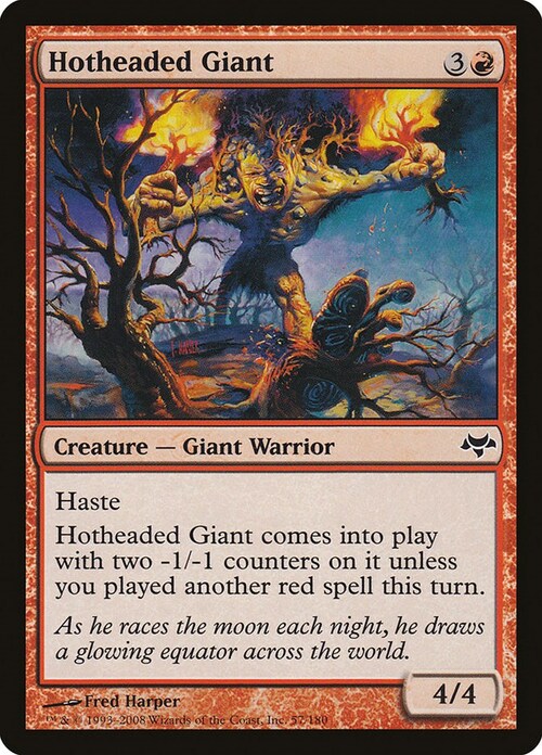 Hotheaded Giant Card Front