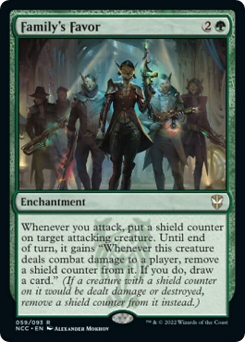 Family's Favor Card Front