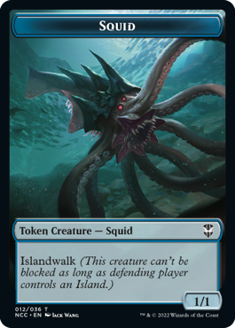 Squid // Treasure Card Front