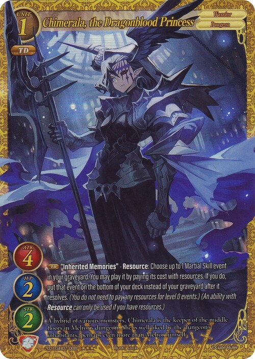Chimerala, the Dragonblood Princess Card Front