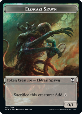 Eldrazi Spawn // Human Card Front
